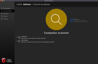 G DATA Antivirus Mac Computer scannen